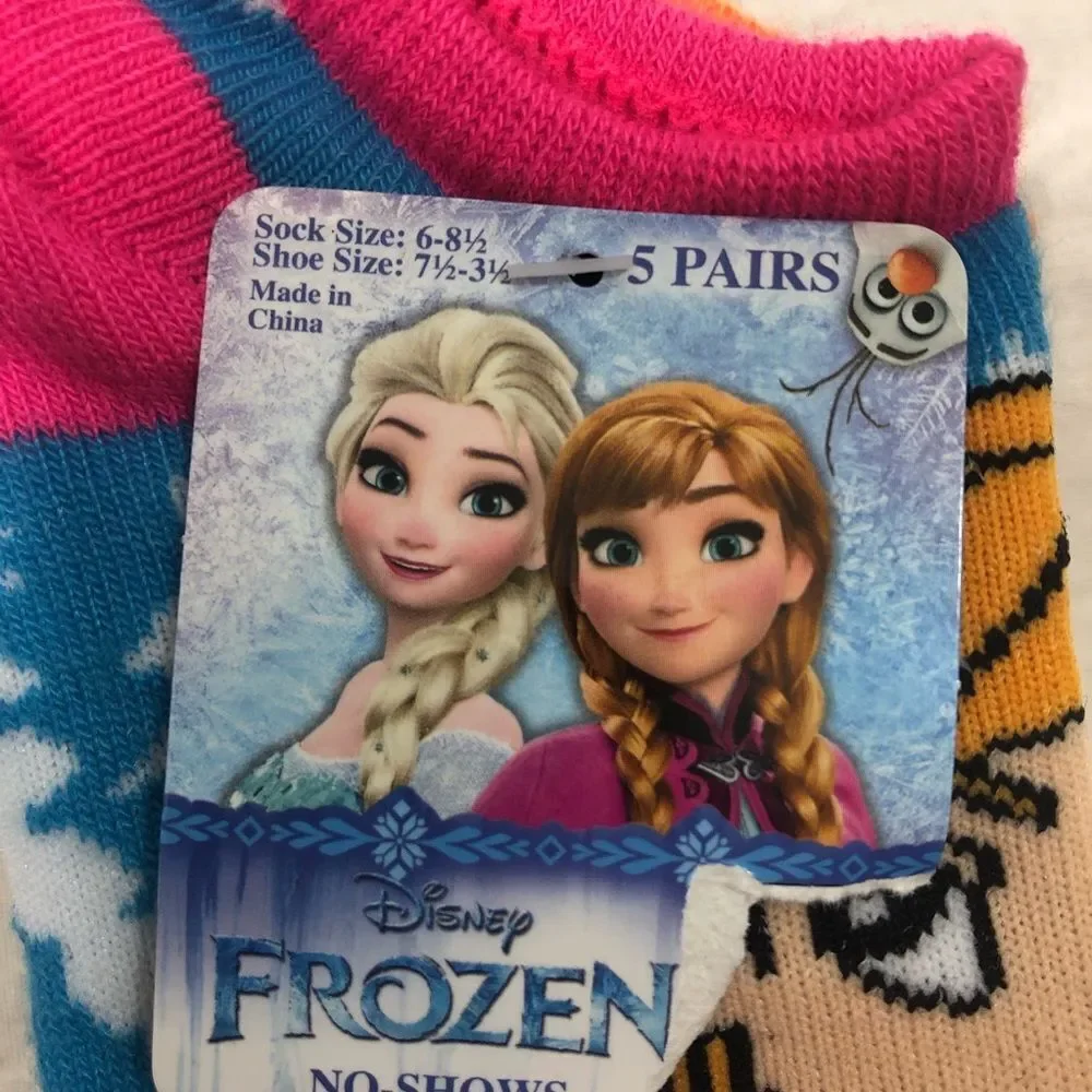 Brand new Pack of 5‎ Pairs of Girls Frozen Socks